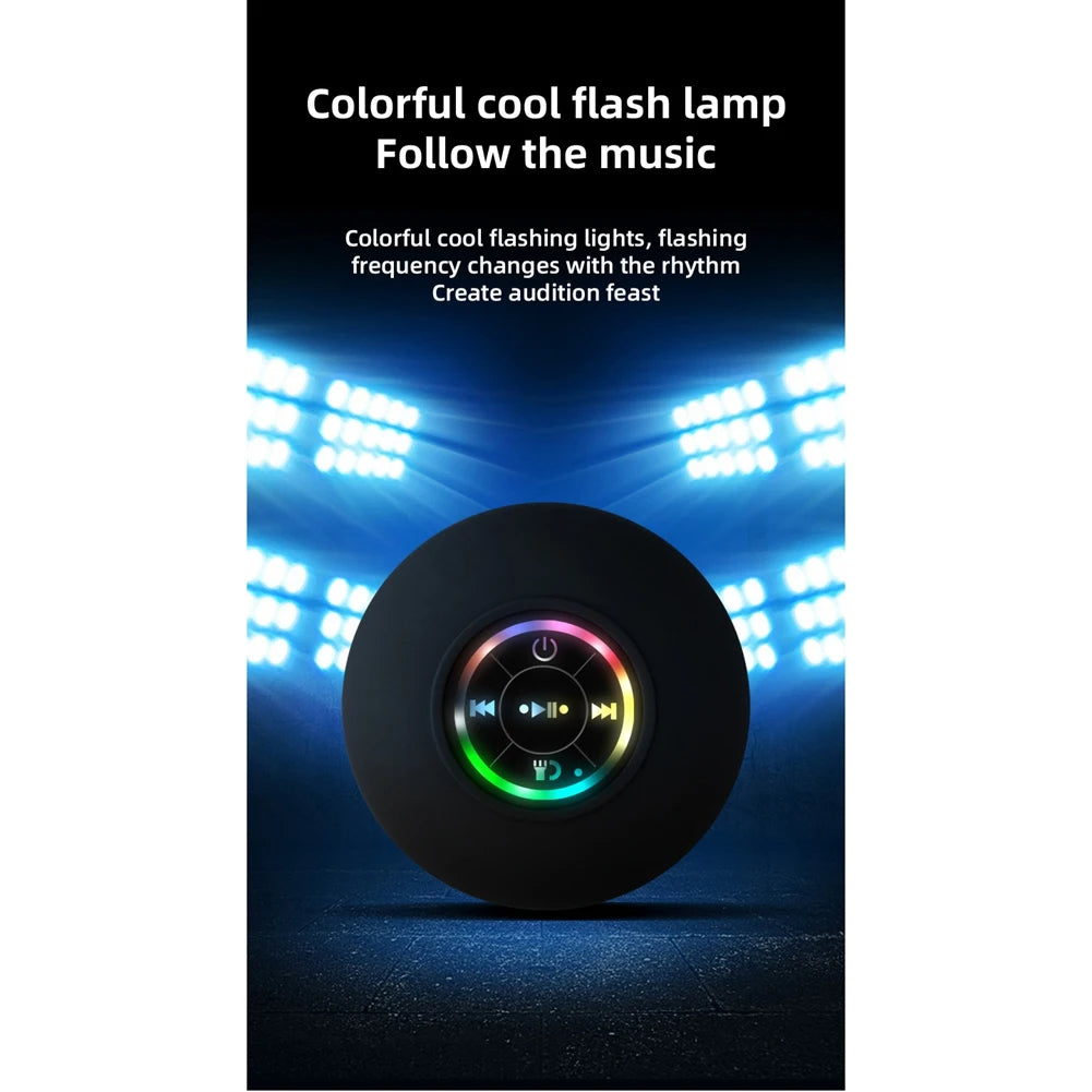 SoundSplash Mini™ - Waterdichte Bluetooth Speaker met RGB-verlichting & Zuignap