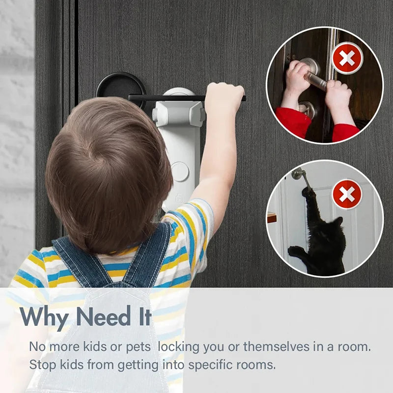 1+1 GRATIS | SecureLever Plus™ : Deurklinkslot voor kindveiligheid en huisdierenbescherming