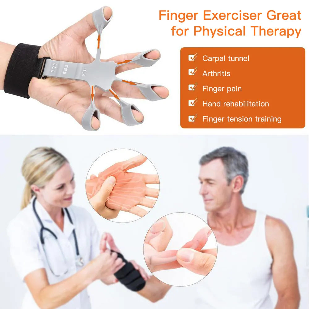 FlexiGrip™: 6-Level Finger Trainer - Verbeter uw handgrip